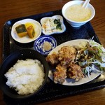 江亭 - 日替りランチ「Ａ 炸子鶏(かしわの唐揚げ)」