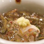 新ばし 星野 - じゅんさいと鮑