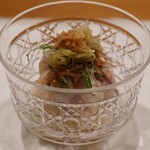 新ばし 星野 - 鯵の酢締め