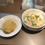 たんめん専門店 百菜 - ハーフタンメン￥630と半チャーハン￥180のセット