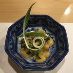 旬菜 おぐら家 - 春野菜と九条葱の酢味噌がけ