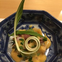 旬菜 おぐら家 - 春野菜と九条葱の酢味噌がけ