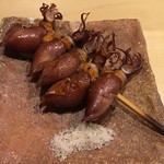 旬菜 おぐら家 - ホタル烏賊の炭火焼き