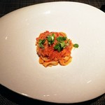 イル アオヤマ - 毛蟹、パスタ