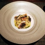 イル アオヤマ - 天然ウナギ、リゾット