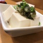 ばんじょう - わさび昆布のせ冷やし豆腐