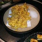 湯島 神威 - とうもろこしのかき揚げ