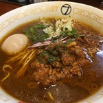 ナルトもメンマもないけれど - カレーラーメン w/味玉