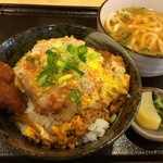 お家のごはん かれん - H.30.4.6.昼 カツ丼 750円税込+ミニうどん +150円税込