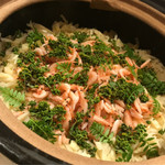 銀座 しのはら - 筍、桜エビ、花山椒の炊き込みご飯