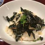 銀座 しのはら - 筍、桜エビ、花山椒の炊き込みご飯