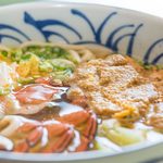 仁淀川を眺めながらのお食事あおぎ - つがにうどん