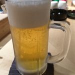 鳥 から揚げ うえ山 - 生ビール（スーパードライ）
