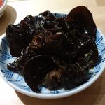 鳥 から揚げ うえ山 - きくらげの香菜和え