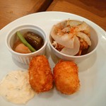 レディスグリル おるがん - チキン南蛮＆カニクリームコロッケ