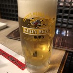 炭火焼肉 いっとく - 生ビール
