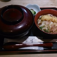 季節割烹 勝味 - Ｂセット 温かいうどん 1,000円