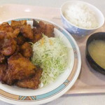 札幌開発建設部食堂 - メガザンタレ定食　４９０円（税込）【２０１８年５月】