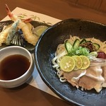 新町 和けい - 豚しゃぶうどん天麩羅膳