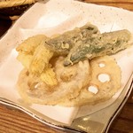 蕎麦・酒・料理　壱 - お野菜の天ぷら　700円