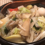 酒肆 門 - 金目鯛とおこげ野菜あんかけ