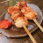 Kushiyaki Bisutoro Fukumimi - 福みみ焼 388円 ○ Skin Wrapped Chiken Thigh breast