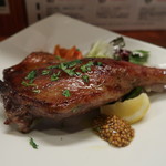 鴨もも肉の炭火焼