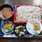 生蕎麦 海老家 - ミニカツ丼のセット（もり）800円