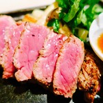 代官山焼肉 kintan - ロースステーキさっぱりおろしポン酢 鉄板焼き