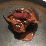 ラチュレ - がまずみのシャーベット　マンゴーとチョコ