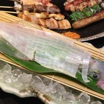 Kura - 「活きヤリイカ刺身」イカの大きさで値段が変わるのですが、推定 3000円位と思われます。