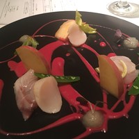 代官山ASO チェレステ 日本橋店 - ホタテと白身魚のカルパッチョ