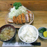 とんかつ とんき - 特大とんかつ定食（２０１１年７月）