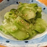 魚金 - 塩ザーサイの胡麻和え     ￥480