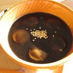 白玉黒ごまぜんざいアップ