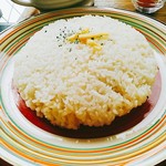 がじゅまるの樹 - ライスは+１００円で大盛＝500gに。日本米で特別な美味しさはないけど、盛りが良いのは有り難い。