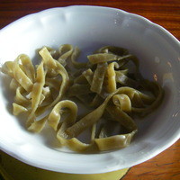アーティスト カフェ - 北海道韃靼そば茶入りパスタのパルミジャーノ・レッジャーノ 