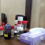 明華 - テーブルの上