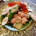 プティレストラン グーテ - 海老とアボガドのサラダ