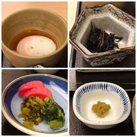 弁慶 - ◆「アラメの煮物」「柚子胡椒」「香の物」「温泉卵」