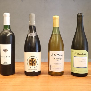 国産にこだわったワインや日本酒とのマリアージュ