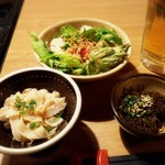 もつ鍋 一藤 - ★前菜・酢もつ・サラダ