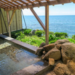 喜八荘 - 露天風呂。このロケーションです。