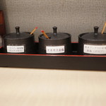 とんかつ 和栗 - お塩は３種類