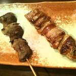 鶏ヤロー - ハツと豚串