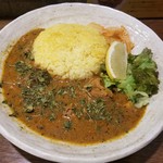 SPICY CURRY 魯珈 - 塩麹チキンカレー～生レモンを添えて～ライス大盛