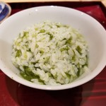 銀座 しのはら - すっぽん出汁のアオサ雑炊