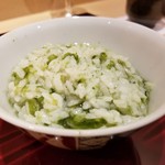 銀座 しのはら - すっぽん出汁のアオサ雑炊