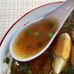 磯舟焼いか - しょうゆラーメン　スープアップ