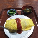 まつもと食堂 - オムライス・スープ・漬物